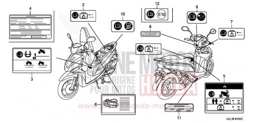ETIQUETTE DE PRECAUTIONS NSC110MPDE de 2014